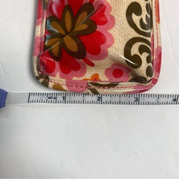 Vera Bradley Folkloric Pink/Orange Floral Cellphone Case W/Wrist Strap - Picture 7 of 9